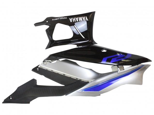 Mejores Carenados Moto Yamaha YZF R3/R25 2022-2024 - Plata Azul Negro Brillante