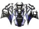 Mejores Carenados Moto Yamaha YZF R3/R25 2022-2024 - Plata Azul Negro Brillante