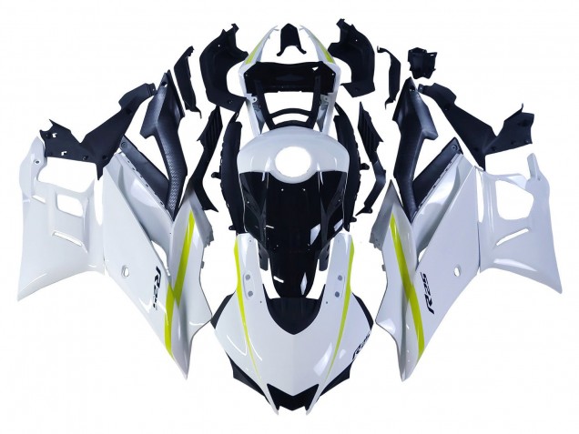 Mejores Carenados Moto Yamaha YZF R3/R25 2022-2024 - Blanco Amarillo Negro