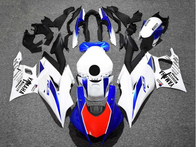 Mejores Carenados Moto Yamaha YZF R3/R25 2022-2024 - Blanco Azul Rojo Negro Motul