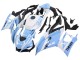 Mejores Carenados Moto Yamaha YZF R3/R25 2022-2024 - Blanco Azul Claro