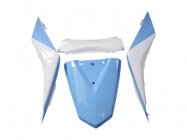 Mejores Carenados Moto Yamaha YZF R3/R25 2022-2024 - Blanco Azul Claro