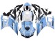 Mejores Carenados Moto Yamaha YZF R3/R25 2022-2024 - Blanco Azul Claro