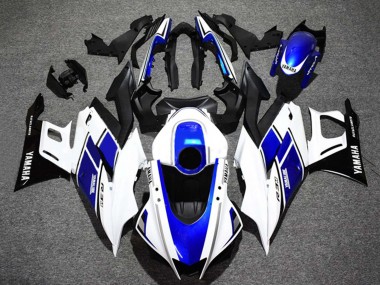 Mejores Carenados Moto Yamaha YZF R3/R25 2022-2024 - Blanco Azul Negro Brillante Yamalube