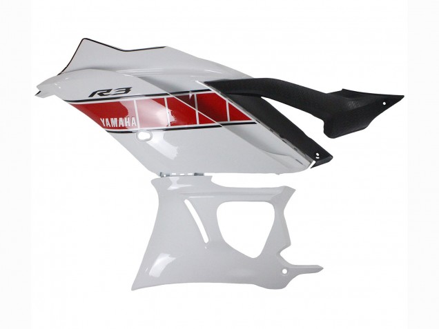 Mejores Carenados Moto Yamaha YZF R3/R25 2022-2024 - Blanco Rojo Amarillo Negro