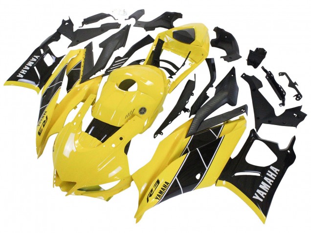 Mejores Carenado Moto Yamaha YZF R3/R25 2022-2024 - Amarillo Negro
