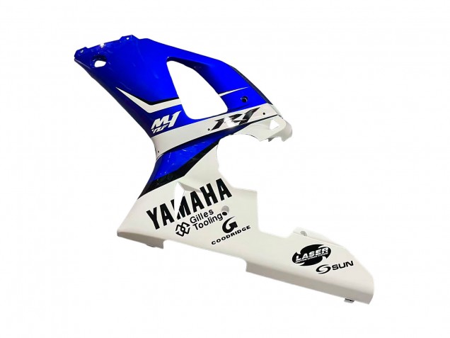 Mejores Carenados Moto Yamaha YZF 1000 R1 1998-1999 - Blanco Azul Negro