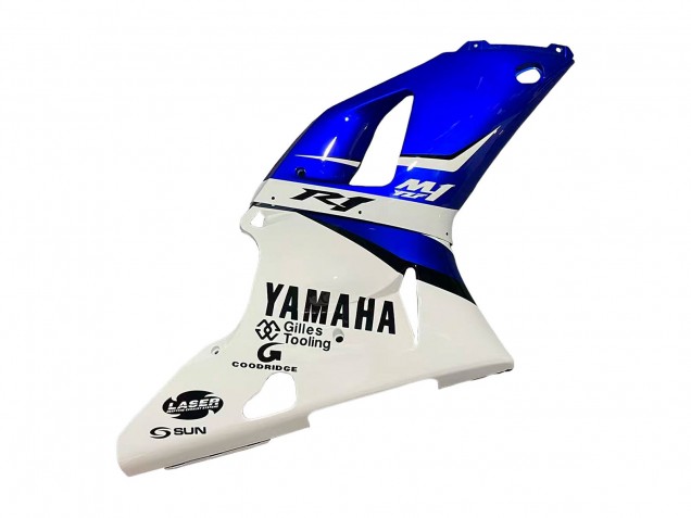Mejores Carenados Moto Yamaha YZF 1000 R1 1998-1999 - Blanco Azul Negro