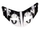 Mejores Carenados Moto Yamaha YZF 1000 R1 1998-1999 - Blanco Negro Brillante