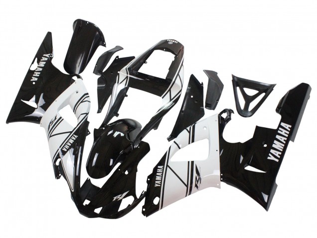 Mejores Carenados Moto Yamaha YZF 1000 R1 2000-2001 - Blanco Negro