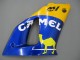 Mejores Carenados Moto Yamaha YZF 1000 R1 2000-2001 - Blanco Amarillo Azul Motul Camello