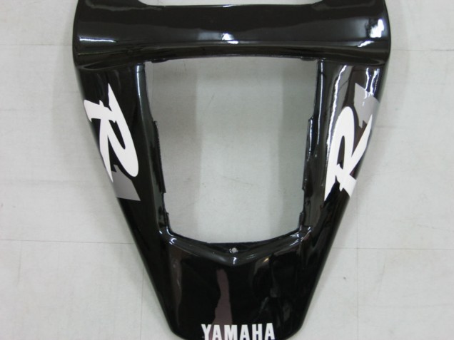 Mejores Carenados Moto Yamaha YZF 1000 R1 2000-2001 - Negro Brillante Blanco Calcomanía