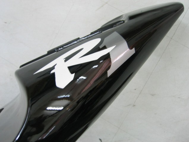 Mejores Carenados Moto Yamaha YZF 1000 R1 2000-2001 - Negro Brillante Blanco Calcomanía