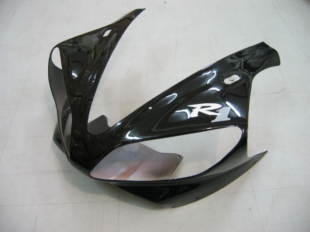 Mejores Carenados Moto Yamaha YZF 1000 R1 2000-2001 - Negro Brillante Blanco Calcomanía