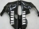 Mejores Carenados Moto Yamaha YZF 1000 R1 2000-2001 - Negro Brillante Blanco Calcomanía