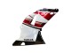 Mejores Carenado Moto Yamaha YZF 1000 R1 2000-2001 - Rojo Blanco Negro Brillante