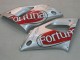 Mejores Carenados Moto Yamaha YZF 1000 R1 2000-2001 - Plata Rojo Fortuna Motul