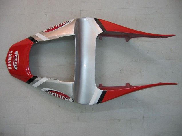 Mejores Carenados Moto Yamaha YZF 1000 R1 2000-2001 - Plata Rojo Fortuna Motul