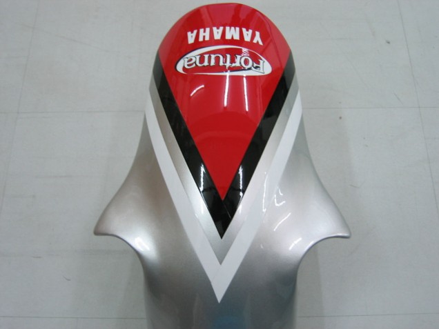 Mejores Carenados Moto Yamaha YZF 1000 R1 2000-2001 - Plata Rojo Fortuna Motul