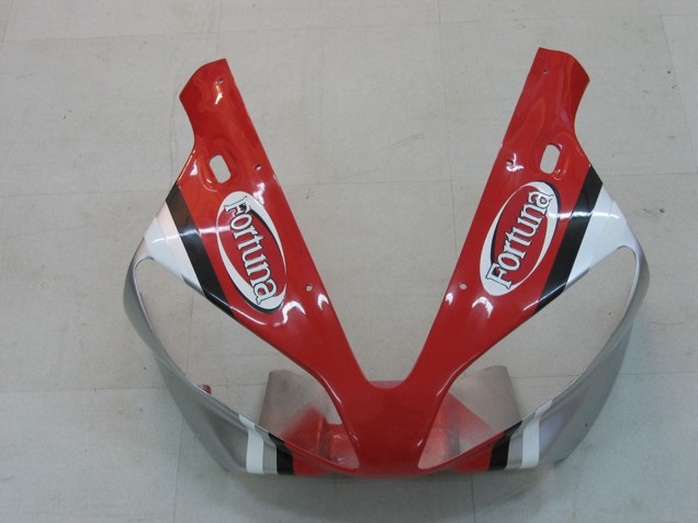 Mejores Carenados Moto Yamaha YZF 1000 R1 2000-2001 - Plata Rojo Fortuna Motul