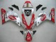 Mejores Carenados Moto Yamaha YZF 1000 R1 2000-2001 - Plata Rojo Fortuna Motul