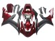 Mejores Kits Carenado Moto Yamaha YZF 1000 R1 2002-2003 - Rojo Negro Mate