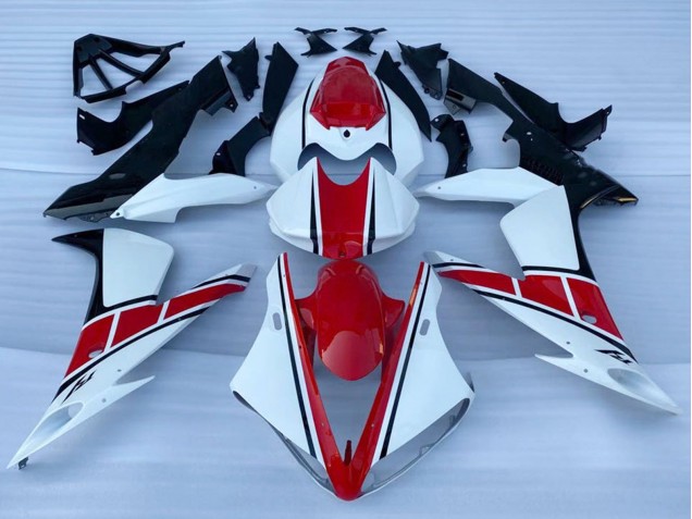 Mejores Carenados Moto Yamaha YZF 1000 R1 2002-2003 - Blanco Rojo Negro