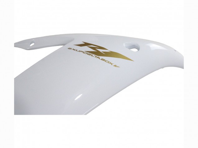 Mejores Carenados Moto Yamaha YZF 1000 R1 2002-2003 - Blanco Oro Calcomanías