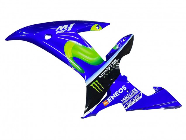 Mejores Carenados Moto Yamaha YZF 1000 R1 2002-2003 - Azul Negro Verde MoviStar ENEOS Monstruo