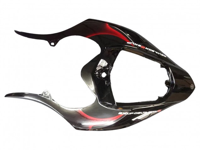 Mejores Carenados Moto Yamaha YZF 1000 R1 2004-2006 - Negro Brillante Rojo Llama