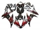 Mejores Carenados Moto Yamaha YZF 1000 R1 2004-2006 - Negro Brillante Rojo Llama