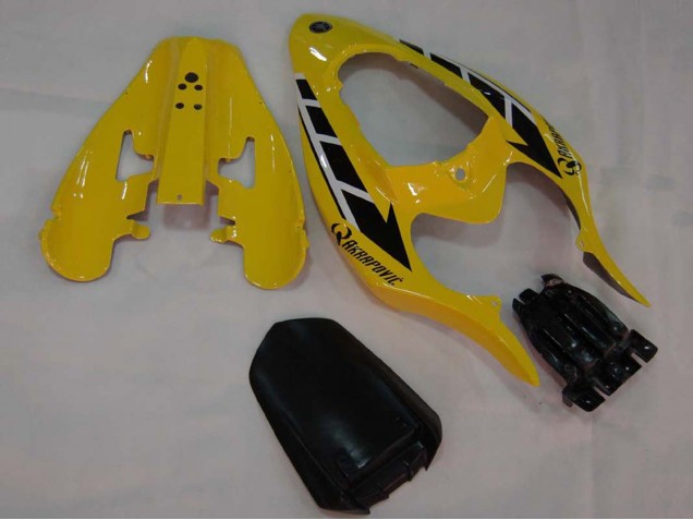 Mejores Carenados Moto Yamaha YZF 1000 R1 2004-2006 - Amarillo Blanco Negro Brillante
