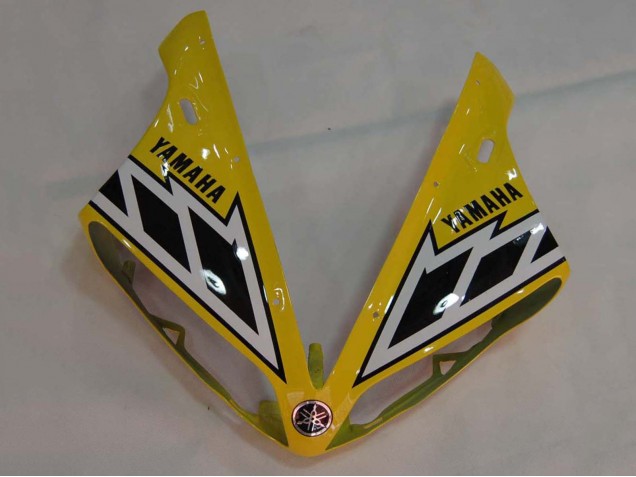 Mejores Carenados Moto Yamaha YZF 1000 R1 2004-2006 - Amarillo Blanco Negro Brillante
