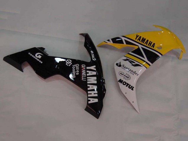 Mejores Carenados Moto Yamaha YZF 1000 R1 2004-2006 - Amarillo Blanco Negro Brillante