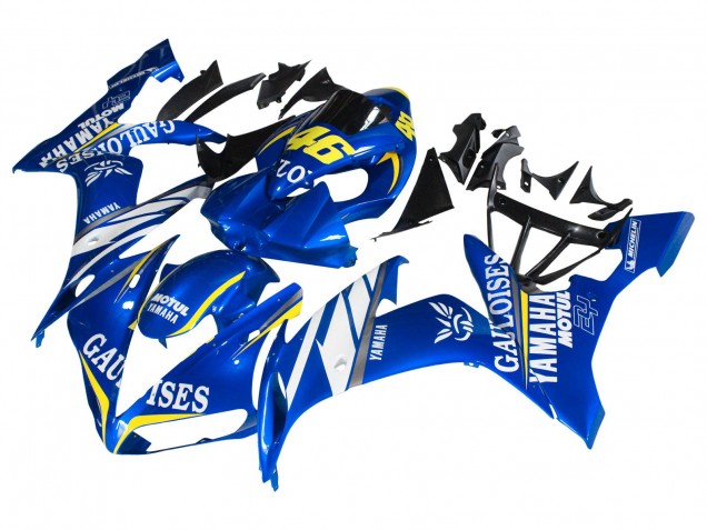 Mejores Carenados Moto Yamaha YZF 1000 R1 2004-2006 - Azul Blanco Amarillo Motul Gauloises 46