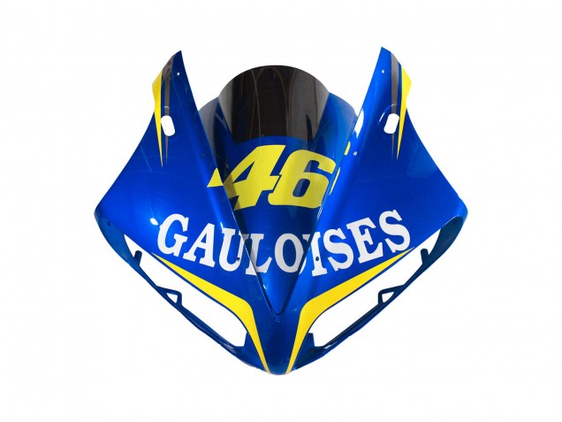 Mejores Carenados Moto Yamaha YZF 1000 R1 2004-2006 - Azul Blanco Amarillo Motul Gauloises 46
