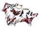 Mejores Carenados Moto Yamaha YZF 1000 R1 2004-2006 - Plata Rojo Fortuna Motul