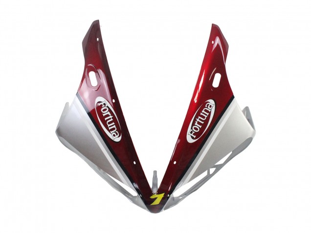 Mejores Carenados Moto Yamaha YZF 1000 R1 2004-2006 - Plata Rojo Fortuna Motul