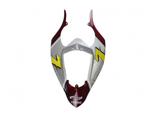 Mejores Carenados Moto Yamaha YZF 1000 R1 2004-2006 - Plata Rojo Fortuna Motul