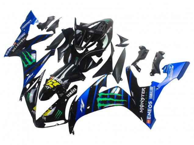 Mejores Carenados Moto Yamaha YZF 1000 R1 2004-2006 - Azul Negro Amarillo Verde Monstruo Yamalube ENEOS 69
