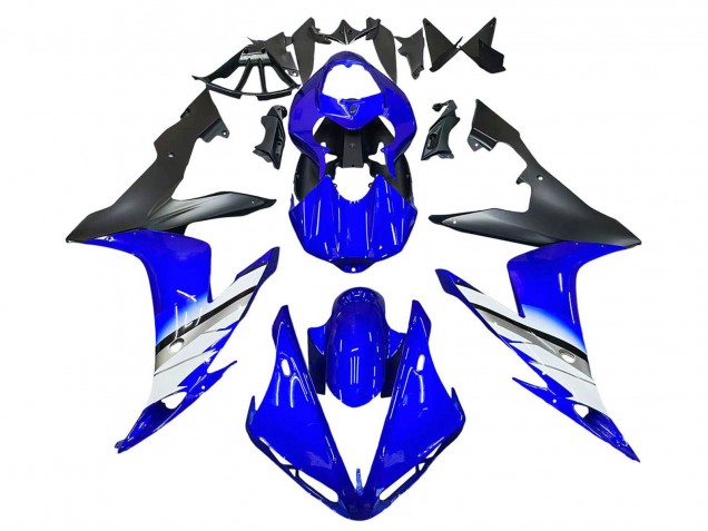 Mejores Carenados Moto Yamaha YZF 1000 R1 2004-2006 - Azul Blanco Negro Mate