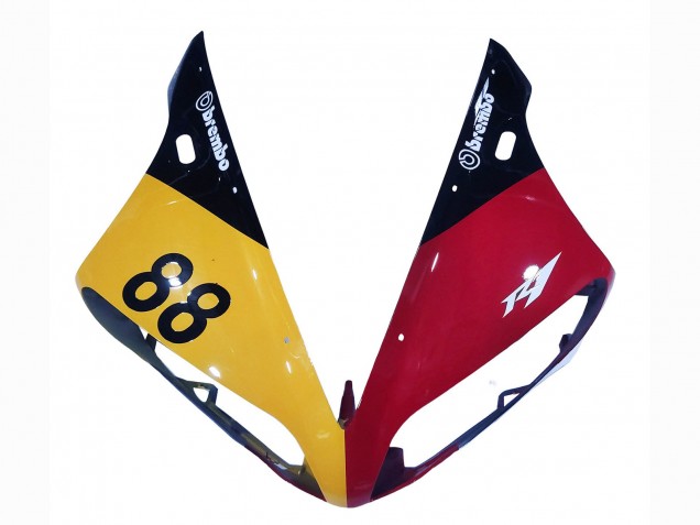 Mejores Carenados Moto Yamaha YZF 1000 R1 2004-2006 - Amarillo Rojo Blanco Negro YSP 88