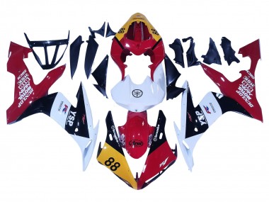 Mejores Carenados Moto Yamaha YZF 1000 R1 2004-2006 - Amarillo Rojo Blanco Negro YSP 88