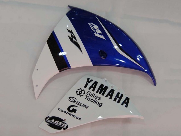 Mejores Carenados Moto Yamaha YZF 1000 R1 2009-2011 - Blanco Azul Negro M1