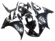 Mejores Carenados Moto Yamaha YZF 1000 R1 2009-2011 - Negro Brillante Blanco Calcomanía