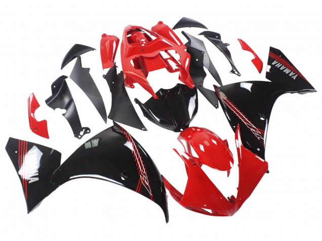 Mejores Carenado Moto Yamaha YZF 1000 R1 2009-2011 - Rojo Negro