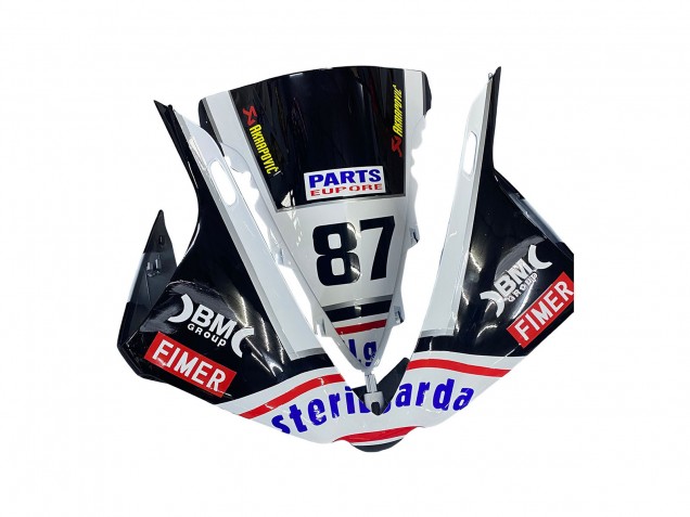 Mejores Carenados Moto Yamaha YZF 1000 R1 2012-2014 - Negro Brillante Blanco Rojo Fimer Yamalube Sterilgarda 87