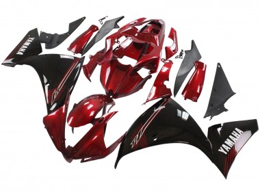 Mejores Carenados Moto Yamaha YZF 1000 R1 2012-2014 - Rojo Negro Brillante