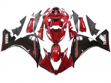 Mejores Carenados Moto Yamaha YZF 1000 R1 2012-2014 - Rojo Negro Brillante