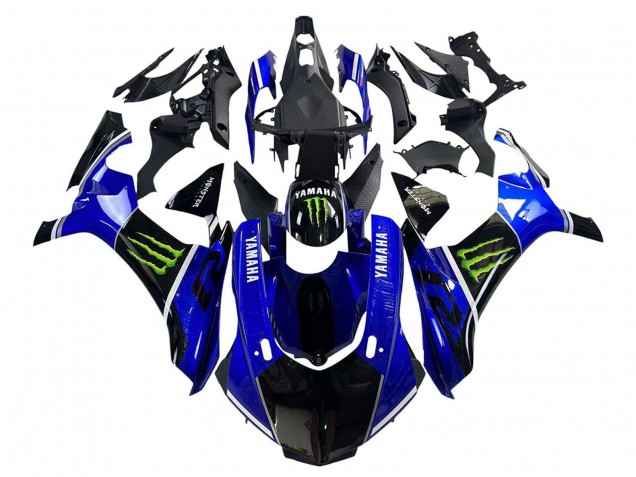 Mejores Carenados Moto Yamaha YZF 1000 R1 2015-2019 - Azul Negro Brillante Verde Monstruo